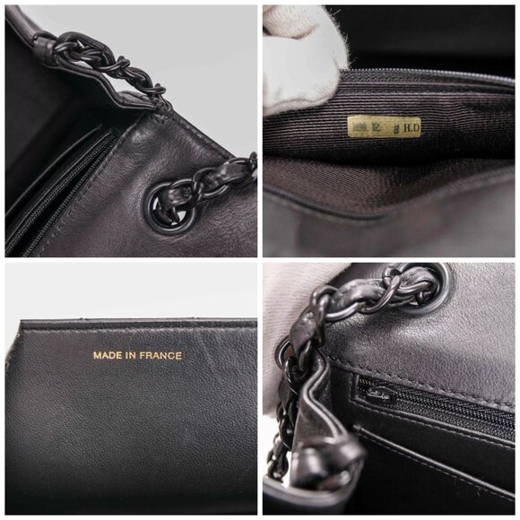 Authentic CHANEL 2.55 Vintage Black Quilted Leather 2.55 handbag - Picture 10 of 15